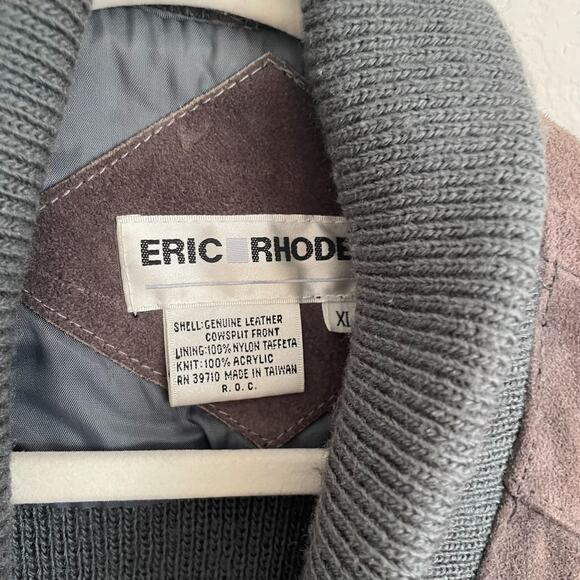 VINTAGE ERIC RHODES Suede Sweater Jacket - Picture 9 of 12